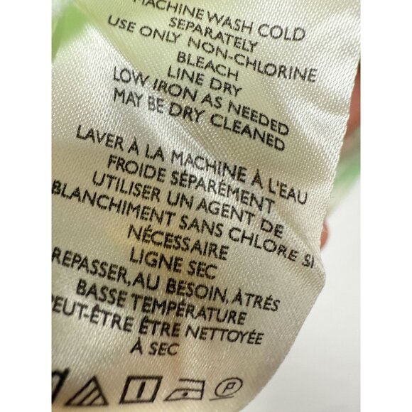 Pilcro XL-Petite Womens Watercolor Button-Down Blouse Tie Dye Oversize - Picture 7 of 10